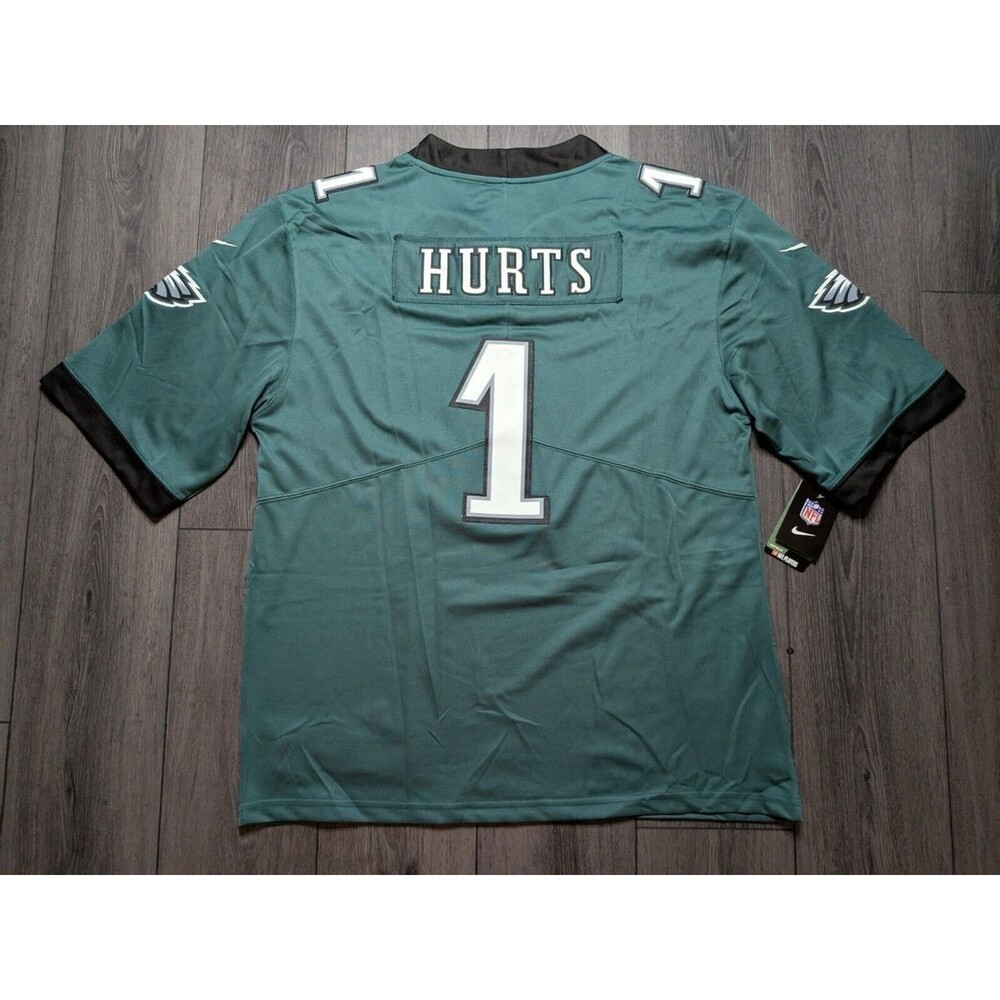 🚨 Jalen Hurts #1 Philadelphia Eagles 2025 Bowl Patch Stitched 🏈 Jersey Medium